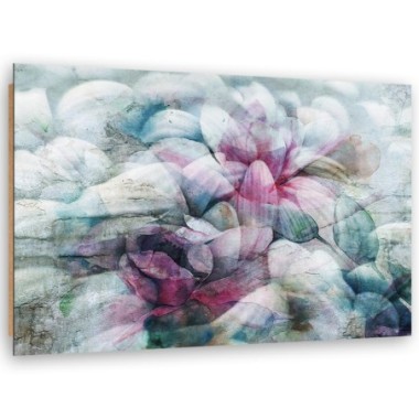 Quadro deco panel, Foglie colorate di acquerello -...