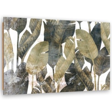 Quadro deco panel, Foglie di banana - 90x60