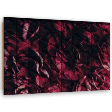 Quadro deco panel, Astrazione geometrica rossa - 90x60