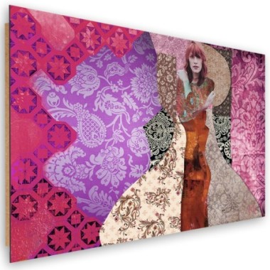 Quadro deco panel, Una donna su uno sfondo...