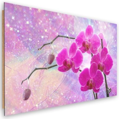 Quadro deco panel, Astrazione orchidea essenziale -...