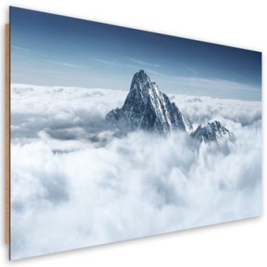 Quadro deco panel, Alpi sopra le nuvole - 90x60