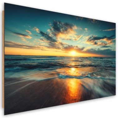 Quadro deco panel, Sea Sunset Beach - 90x60