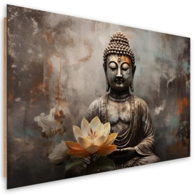 Deco panel picture, Meditating Buddha abstract - 90x60