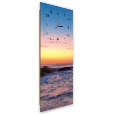 Orologio da parete, Rocce al tramonto - 40x118