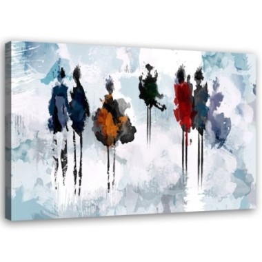 Quadro su tela, Pittura astratta delle donne - 100x70