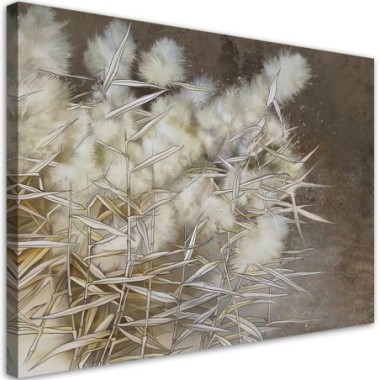 Quadro su tela, Cane Boho Grass - 100x70