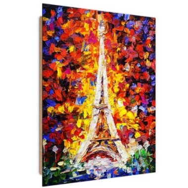 Quadro deco panel, Torre Eiffel dipinta - 70x100