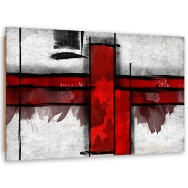 Quadro deco panel, Rettangoli rossi - 100x70