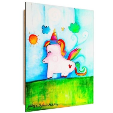 Quadro deco panel, Unicorno - 70x100
