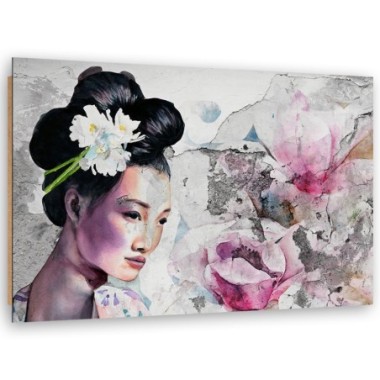 Quadro deco panel, Ritratto di una geisha sul...