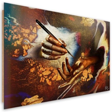 Quadro deco panel, Mani fatte d'oro - 100x70