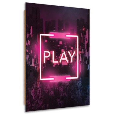 Quadro deco panel, Pink Play iscrizione per il...