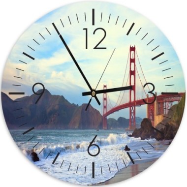 Orologio da parete, Ponte del Golden Gate - 80x80