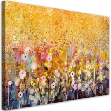 Quadro su tela, Flowers Meadow Nature - 100x70