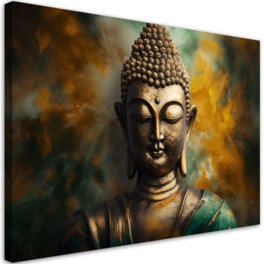 Canvas art print, Buddha Statue Abstract - 100x70