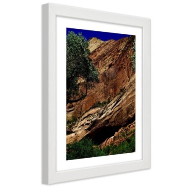 Quadro con cornice, Paesaggio roccioso - 70x100