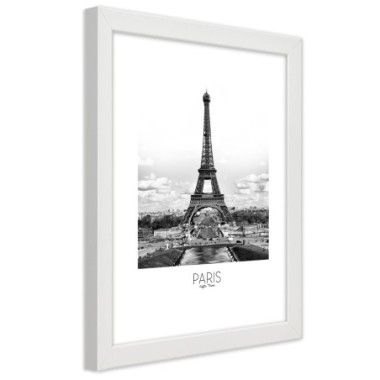 Quadro con cornice, L'iconica Torre Eiffel - 70x100