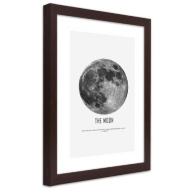 Quadro con cornice, Luna - 70x100
