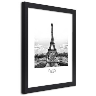 Quadro con cornice, L'iconica Torre Eiffel - 70x100