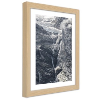 Quadro con cornice, Vista sulle rocce - 70x100