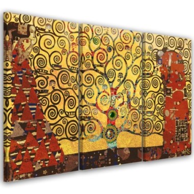 Quadro su tela 3 paneli, Albero della vita - 90x60