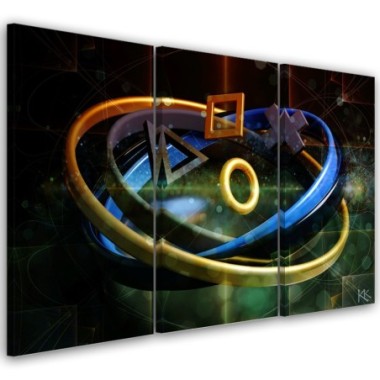 Quadro su tela 3 paneli, Pulsanti per il controller...