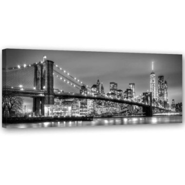 Stampa su tela, Ponte di Brooklyn - 150x50