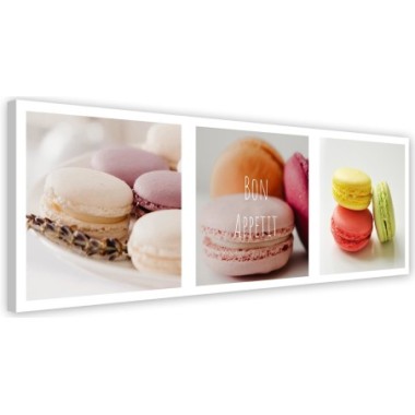Stampa su tela, Hamburger dolci - set - 150x50