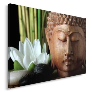 Quadro su tela, Fiori di bambÃ¹ di Buddha - 120x80