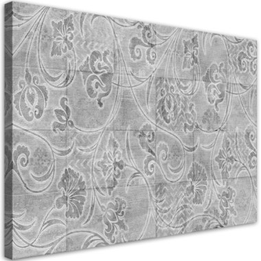 Quadro su tela, Piastrelle grigie - 120x80