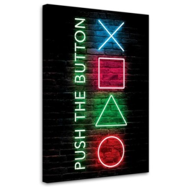 Quadro su tela, Pulsanti di iscrizione per il...