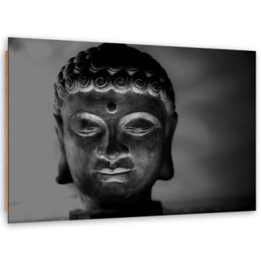 Quadro deco panel, Testa illuminata di Buddha - 120x80
