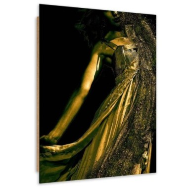 Quadro deco panel, Donna in polvere d'oro - 80x120