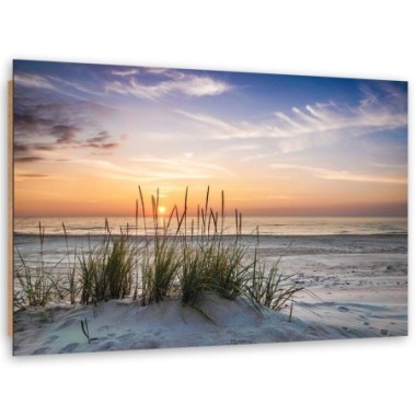 Quadro deco panel, Tramonto sulla spiaggia - 120x80