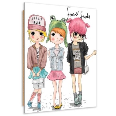 Quadro deco panel, Gli amici - 80x120