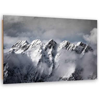 Quadro deco panel, Mountain Peak in inverno - 120x80