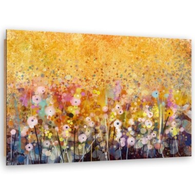Quadro deco panel, Flowers Meadow Nature - 120x80