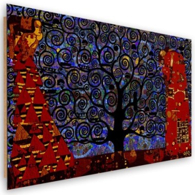 Quadro deco panel, Blue Tree of Life Abstraction -...
