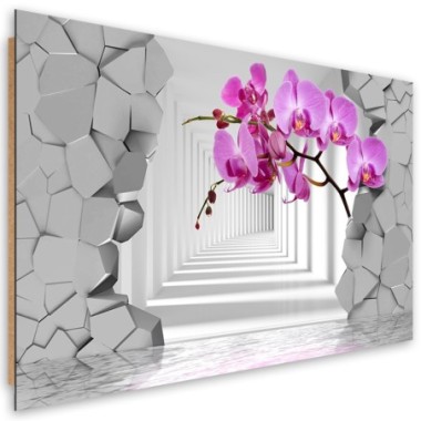 Quadro deco panel, Orchidea su uno sfondo 3D...