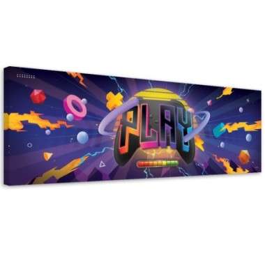 Quadro su tela, Simboli di gioco - 150x50