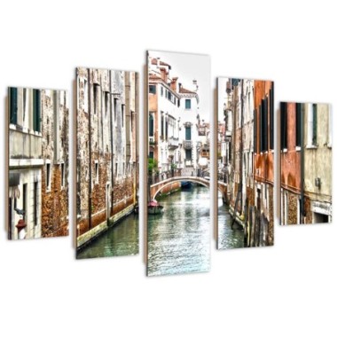 Quadro deco panel 5 parti, Venezia - 100x70