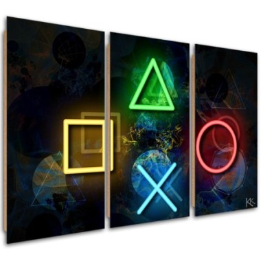 Quadro deco panel 3 paneli, Pulsanti per il...