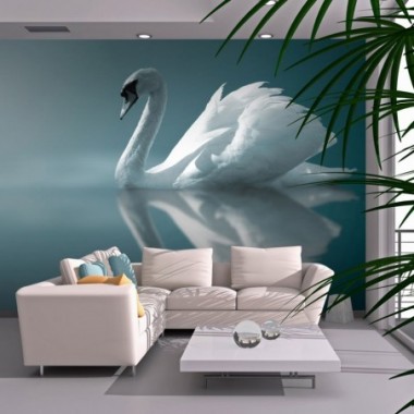 Fotomurale - Cigno bianco - 200x154