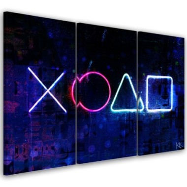 Quadro su tela 3 paneli, Pulsanti per il controller...