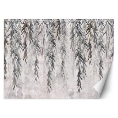 Carta Da Parati, Piante tropicali sospese Grigio -...