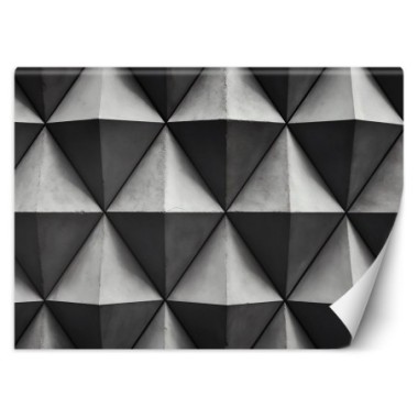 Wallpaper, Geometric triangles 3D - 350x245