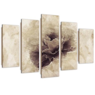 Quadro deco panel 5 parti, Fiore di frassino - 200x100