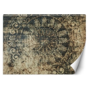 Carta Da Parati, Ornamento vintage invecchiato -...
