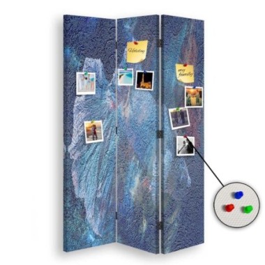 Paravento Lavagna di Sughero, Blu segreto - 110x170